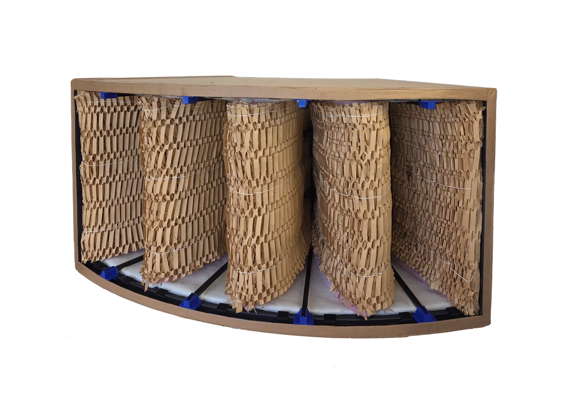 Klixxa Curved Filtersystem mit radial angeordneten Filtertaschen